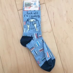 Fuck Off I’M Reading socks (ft. on Belletrist)